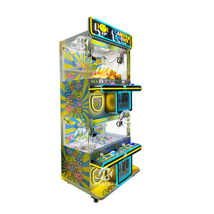 High Quality Factory Cheap Arcade Game Coin Operated Metal 4 Players Crane Claw Game Doll Machine Mini Claw Machine for Sale