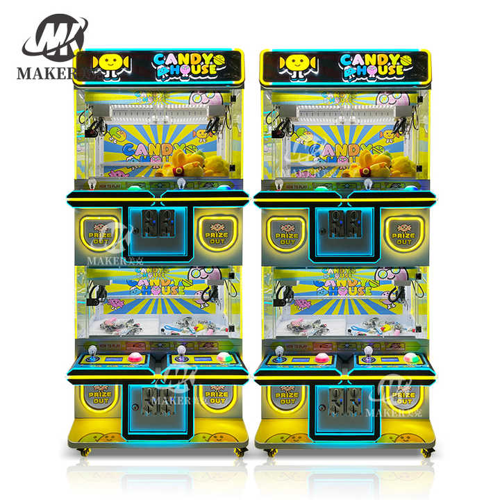 High Quality Factory Cheap Arcade Game Coin Operated Metal 4 Players Crane Claw Game Doll Machine Mini Claw Machine for Sale