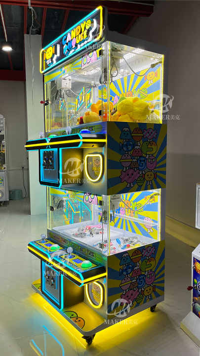 Factory Sales Arcade Game Center High Quality Coin Operated Acrylic 4 Players Claw Game Doll Machine Mini Claw Crane Machine