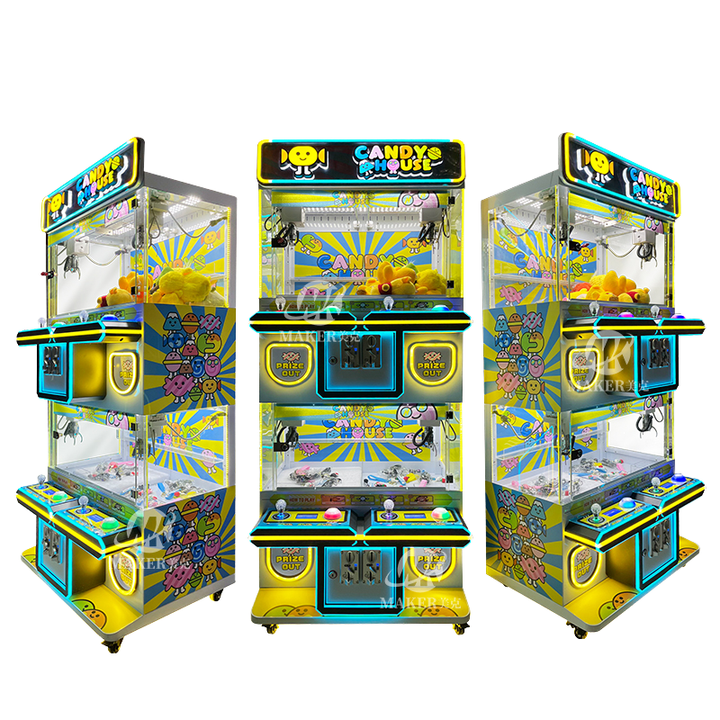 Factory Sales Arcade Game Center High Quality Coin Operated Acrylic 4 Players Claw Game Doll Machine Mini Claw Crane Machine