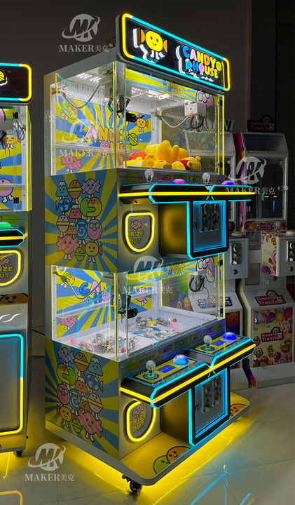 Factory Sales Arcade Game Center High Quality Coin Operated Acrylic 4 Players Claw Game Doll Machine Mini Claw Crane Machine