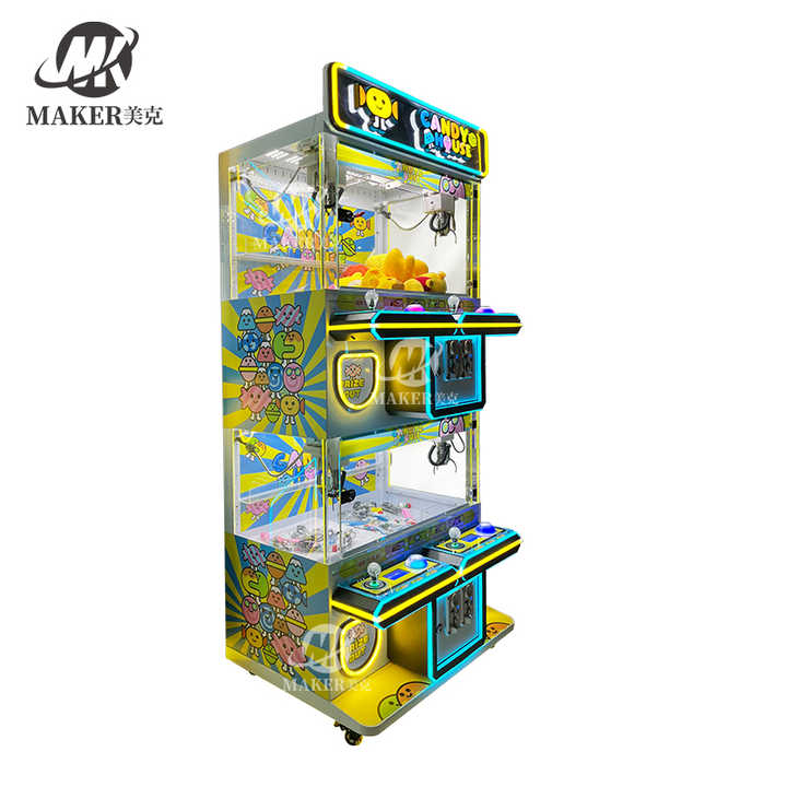 Factory Sales Arcade Game Center High Quality Coin Operated Acrylic 4 Players Claw Game Doll Machine Mini Claw Crane Machine