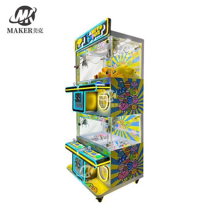 High Quality 4 Players Arcade Game Center Coin Operated Metal Crane Claw Game Doll Machine Mini Claw Machine