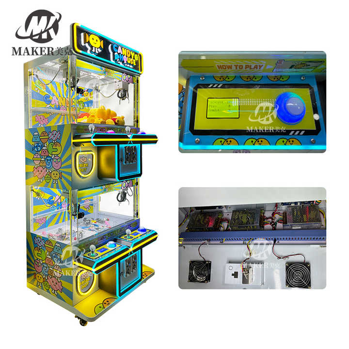 High Quality 4 Players Arcade Game Center Coin Operated Metal Crane Claw Game Doll Machine Mini Claw Machine