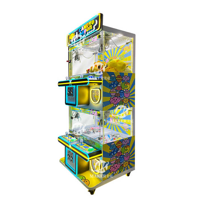 High Quality Factory Sales Arcade Game Center Coin Operated Metal 4 Players Crane Claw Game Doll Machine Mini Claw Machine