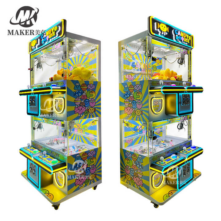 High Quality Factory Sales Arcade Game Center Coin Operated Metal 4 Players Crane Claw Game Doll Machine Mini Claw Machine