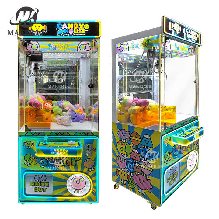Factory Sales Arcade Game Center Coin Operated Metal Crane Claw Game Doll Machine Clip Prize Mini Claw Machine