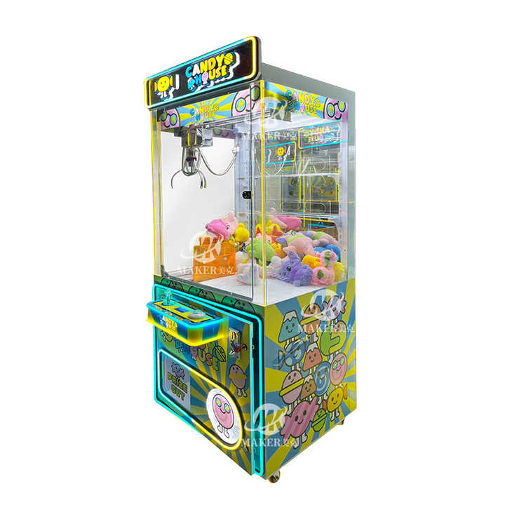 Arcade Claw Game Crane Machine Plush Toy Boutique Arcades Amusement Venue Coin Operated Mini Claw Machine with Coin Acceptor