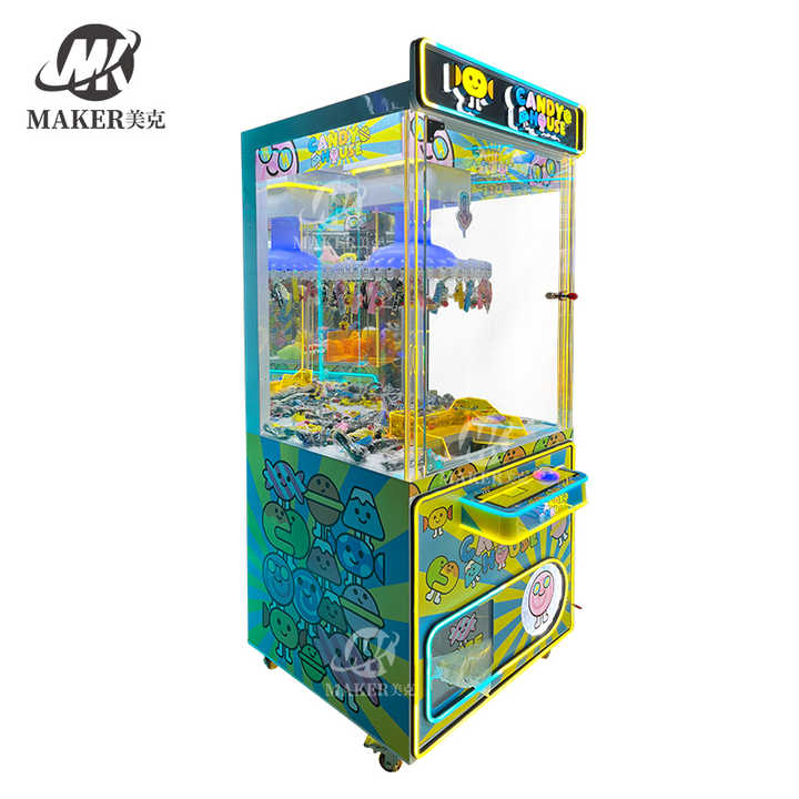 Factory Sales Arcade Game Center Coin Operated Metal Crane Claw Game Machine Mini Clip Prize Claw Crane Doll Machine