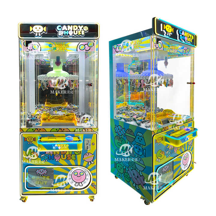 Factory Sales Arcade Game Center Coin Operated Metal Crane Claw Game Machine Mini Clip Prize Claw Doll Machine