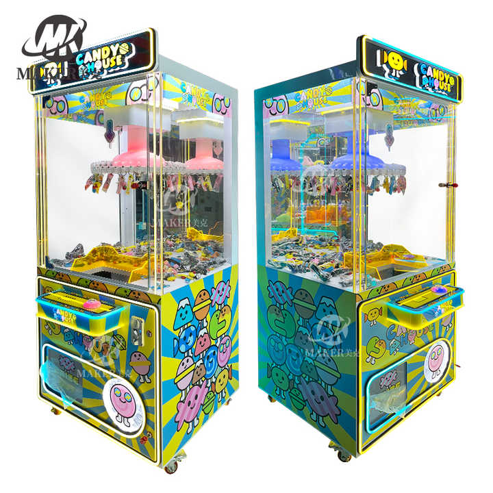 Factory Sales Arcade Game Center Coin Operated Metal Crane Claw Game Machine Mini Clip Prize Claw Doll Machine