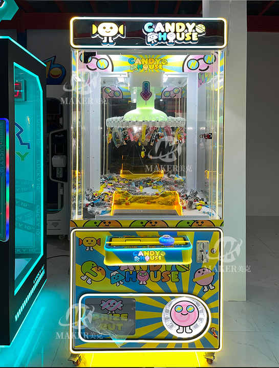 Factory Sales Arcade Game Center Coin Operated Metal Crane Claw Game Machine Mini Clip Prize Claw Doll Machine