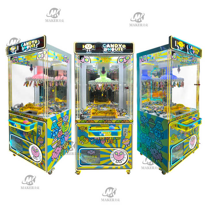 Factory Sales Arcade Game Center Coin Operated Metal Crane Claw Game Machine Clip Prize Mini Claw Machine