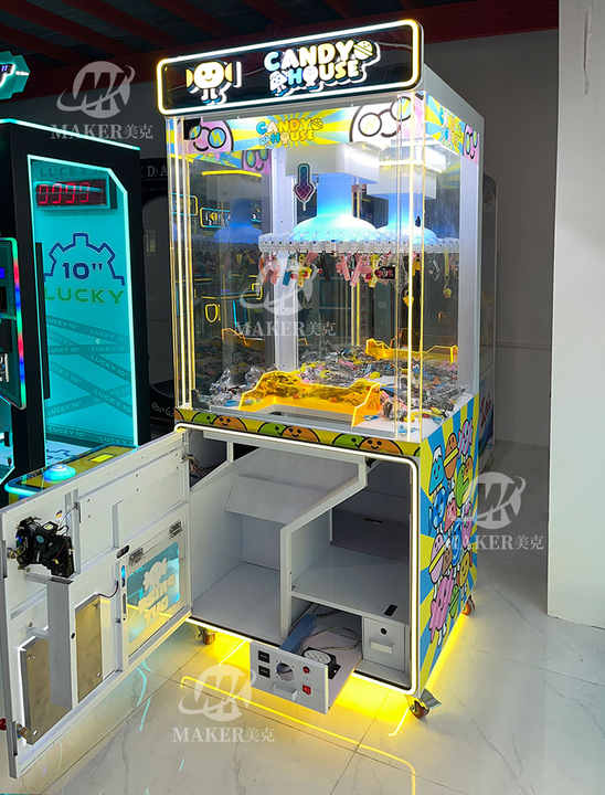 Factory Sales Arcade Game Center Coin Operated Metal Crane Claw Game Machine Clip Prize Mini Claw Machine