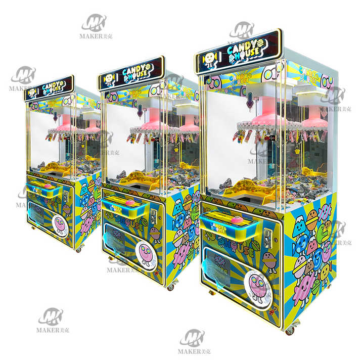 Factory Sales Arcade Game Center Coin Operated Metal Crane Claw Game Machine Clip Prize Mini Claw Machine