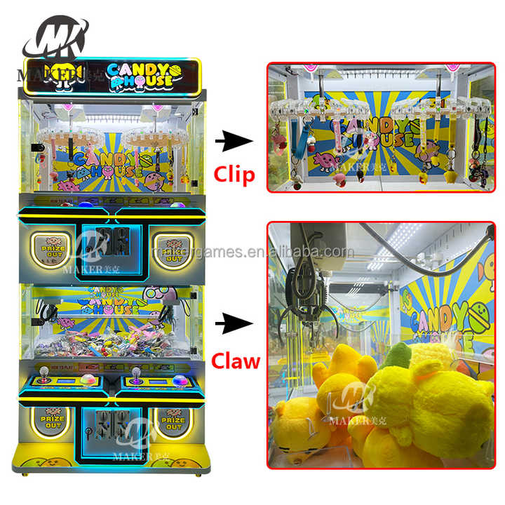Factory Price Claw Crane Machine Toys Plush Coin Operated Toy Doll Machine Vending Mini Claw Machine for Kids