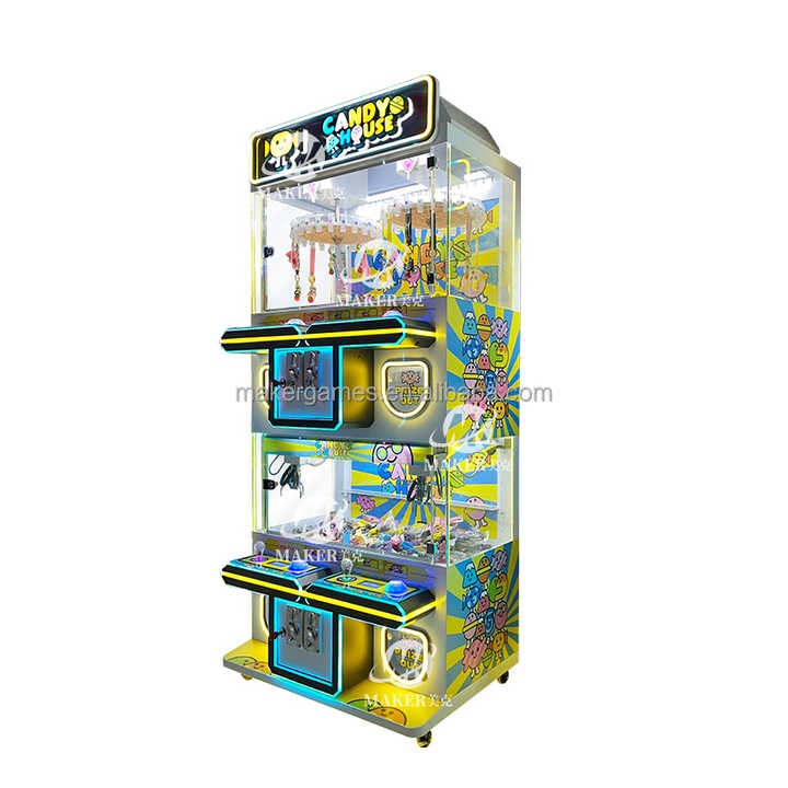 Factory Price Claw Crane Machine Toys Plush Coin Operated Toy Doll Machine Vending Mini Claw Machine for Kids