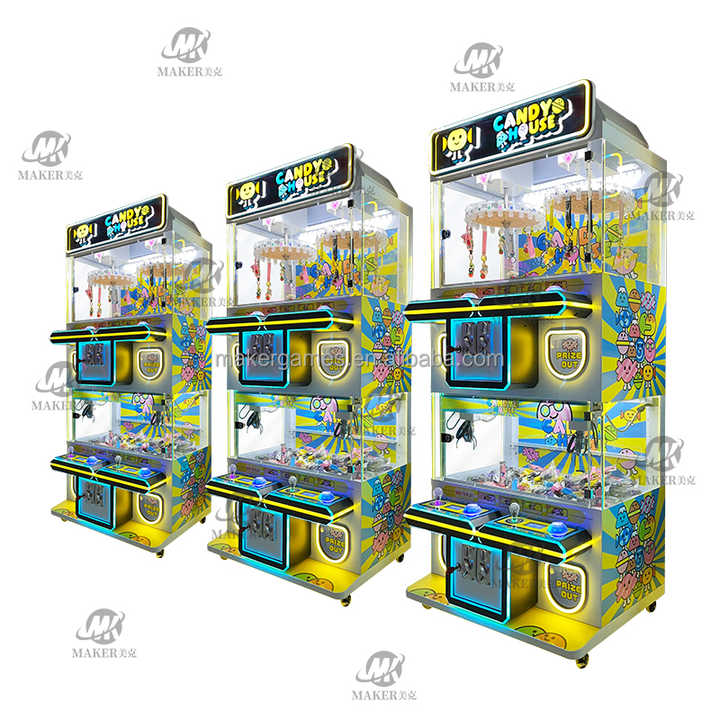 Hot Selling Indoor Play Area Equipment Multiple Styles Clip Gift Prize Doll Arcade Crane Catching Mini Claw Doll Machine