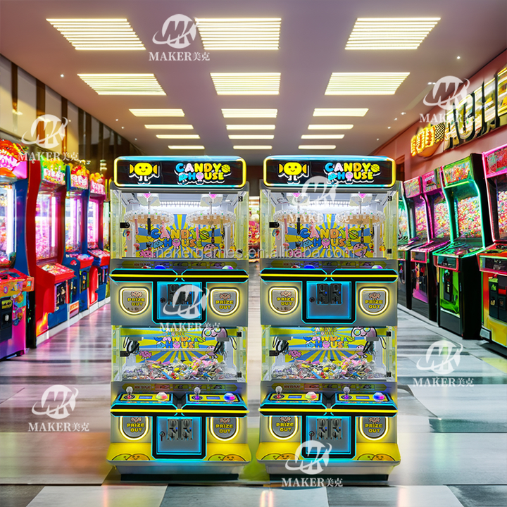 Hot Selling Indoor Play Area Equipment Multiple Styles Clip Gift Prize Doll Arcade Crane Catching Mini Claw Doll Machine