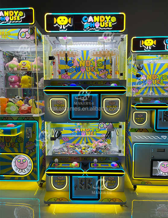 Hot Selling Indoor Play Area Equipment Multiple Styles Clip Gift Prize Doll Arcade Crane Catching Mini Claw Doll Machine