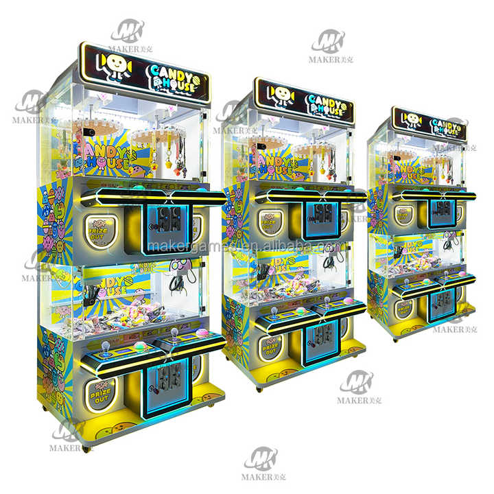 Hot Selling Indoor Play Area Equipment Multiple Styles Clip Gift Prize Doll Arcade Crane Catching Mini Claw Doll Machine