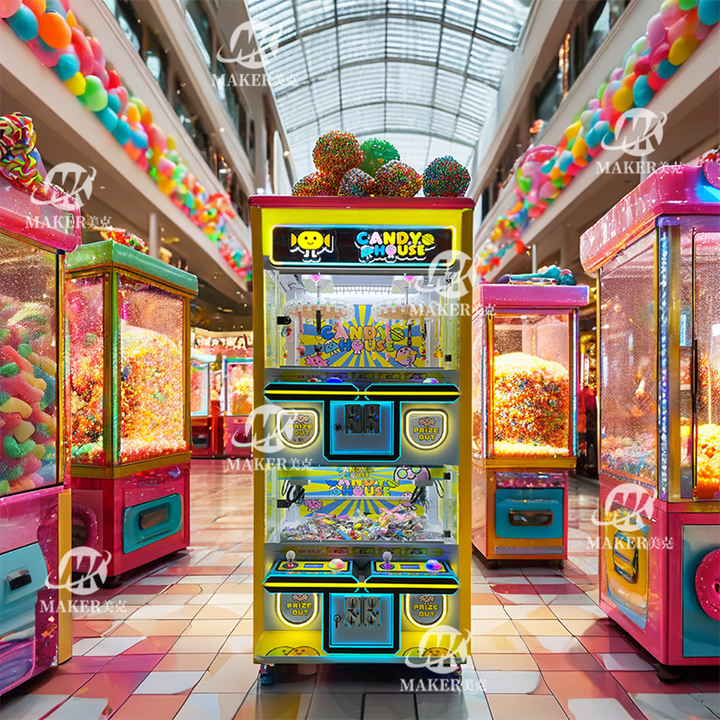 New Design Parent-Child Four Players Recreation Claw Arcade Game Machine Indoor Sports Entertainment Doll Machine