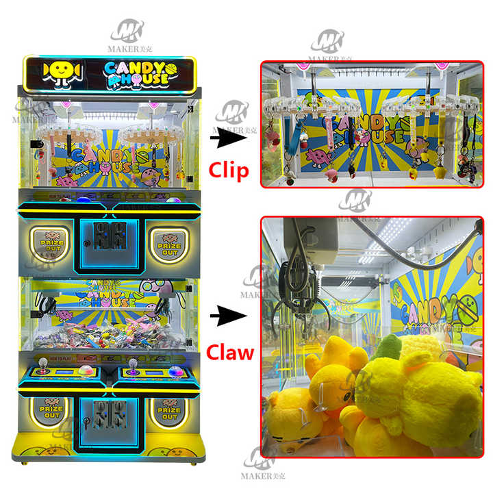 New Design Parent-Child Four Players Recreation Claw Arcade Game Machine Indoor Sports Entertainment Doll Machine