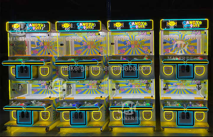Factory Price Cheap Mini 4 Players Clip Prize Doll Claw Crane Machine Plush Toys Claw Machine