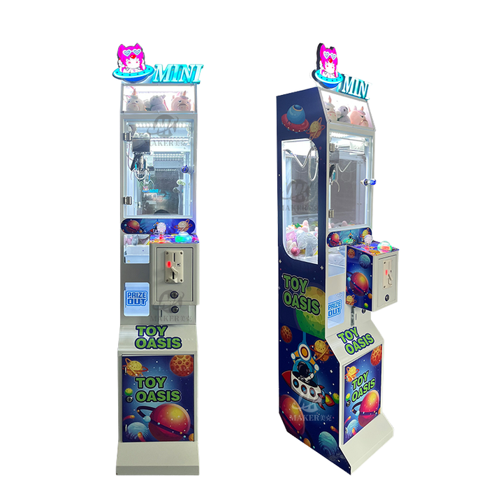 Factory Direct Sales Mini Blue Claw Machine Coin-operated Mini Small Toy  Plastic Claw Crane Machine
