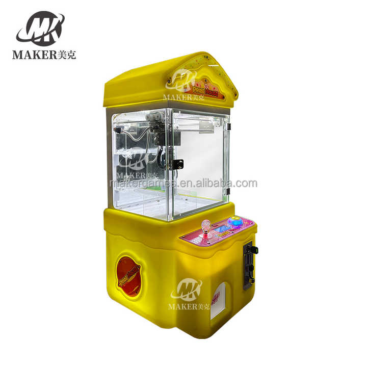 Factory Custom Chinese MAKER Mini Arcade Game Toy Doll Coin Operated 1 Player Crane Claw Machine for Kids