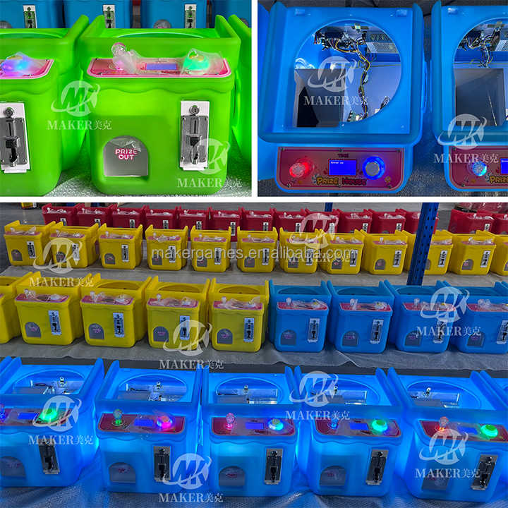 Maker Mini Claw Machine Small Toys Crane Arcade Prizes Doll Gift Candy Coin Operated Metal Redemption Game Machine
