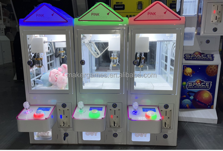 Factory Wholesale Coin Operated Games Toys Candy Vending Machines Mega Mini Claw Machine Arcade Small Cranes Doll Gift Machine