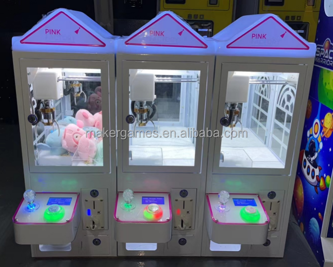 Factory Wholesale Coin Operated Games Toys Candy Vending Machines Mega Mini Claw Machine Arcade Small Cranes Doll Gift Machine