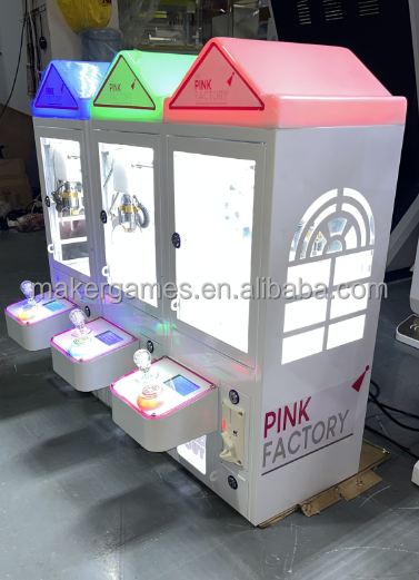 Factory Wholesale Coin Operated Games Toys Candy Vending Machines Mega Mini Claw Machine Arcade Small Cranes Doll Gift Machine