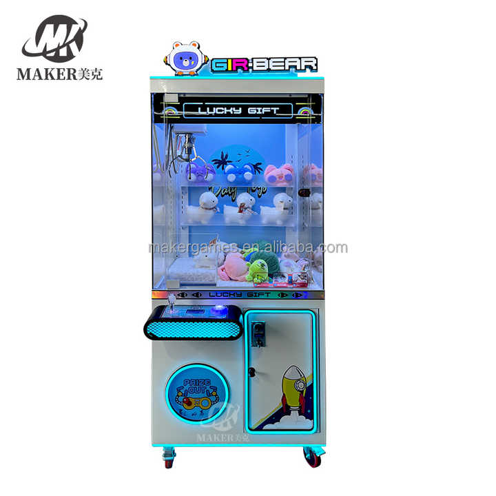 Coin Operated Arcade Doll Machine Claw Crane Grabber Prize Vending Out Toy Gift Game Machine