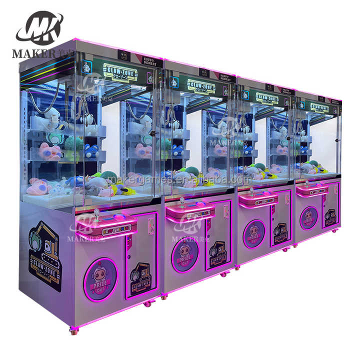 Wholesale Custom Operated Toy Vending Arcade Claw Crane Coin Machine Cheap Coin Operation Doll Claw Crane Machine