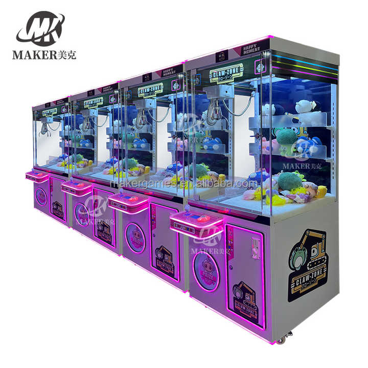 Wholesale Custom Operated Toy Vending Arcade Claw Crane Coin Machine Cheap Coin Operation Doll Claw Crane Machine