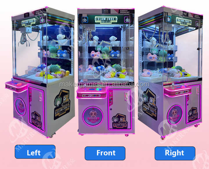 Wholesale Custom Operated Toy Vending Arcade Claw Crane Coin Machine Cheap Coin Operation Doll Claw Machine