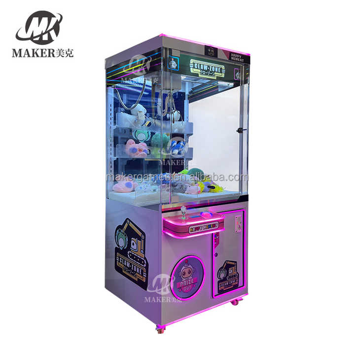 Wholesale Custom Coin Operated Toy Vending Arcade Claw Crane Machine Cheap Bill Operation Doll Claw Machine