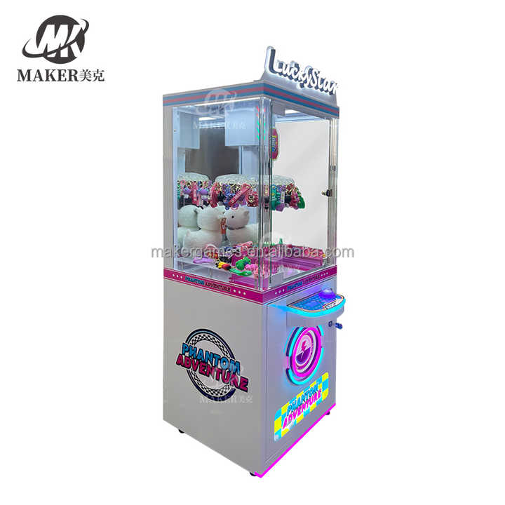 MAKER Factory Price Coin Operated  Clips Lucky Planet 3 Claw Machine Game Prize Crane Machine for Kids