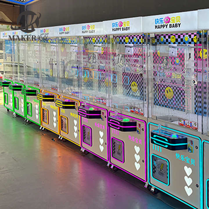 MAKER Claw Crane Machine 100w Colorful Game Toy Claw Crane Machine for Small Business