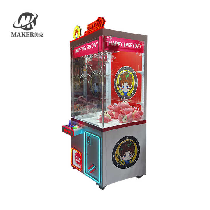 Amusement Park Products Plush Crane Toy Vending Game Machine Arcade Red Toy Gift Crane Machine