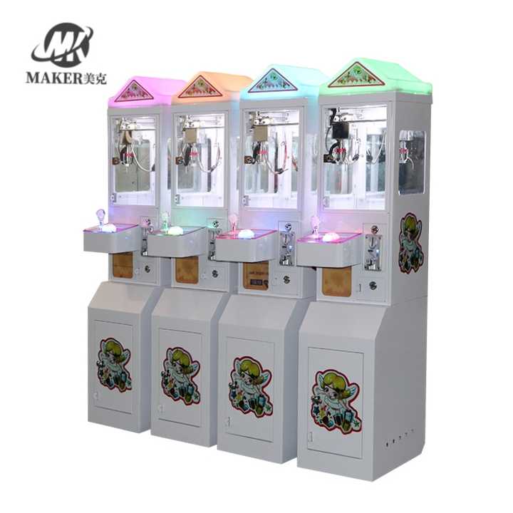 Multiple Colorful Game Coin Operated Gift Machines Small Crane Claw Toy Vending Machine