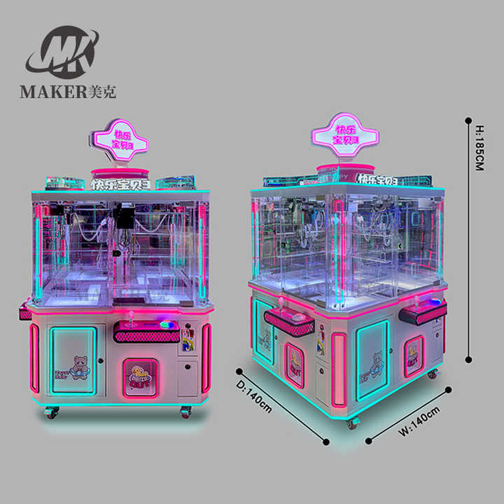 Mall Doll Claw Machine Four Players Arcade Game Toy Crane Claw Machine
