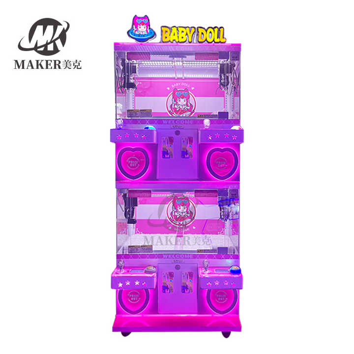 Claw Doll Arcade Game Toy Machine Parent-Child Four Player Claw Crane Machine for Small Business Gift Shop