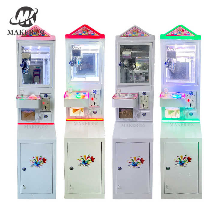 Mini Toys Claw Crane Machine Blue Yellow Purple Claw Doll Machine Kit for Kids