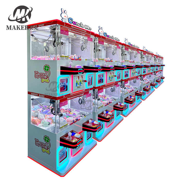 4 Players Doll Crane Toy Catcher Prize Arcade Game Machines Mini Plush Crane Claw Machine