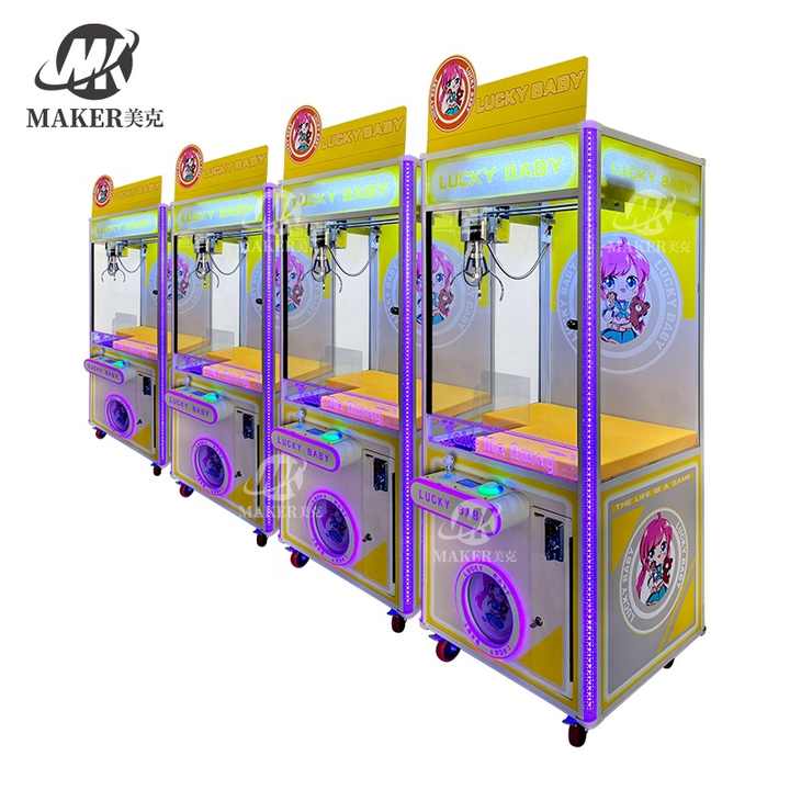 Wholesale Amusement Park Rides Coin Operated Game Arcade Machine Toy Claw Crane Machine Doll Bear Claw Machine