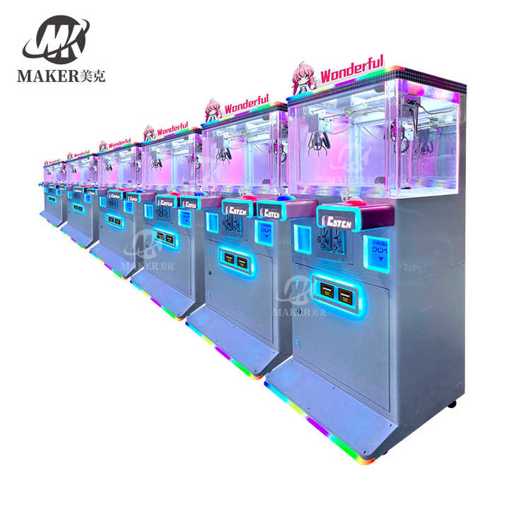 Custom Logo Parent-Child Four Player Crane Claw Machine Doll Game Claw Machine for Mall