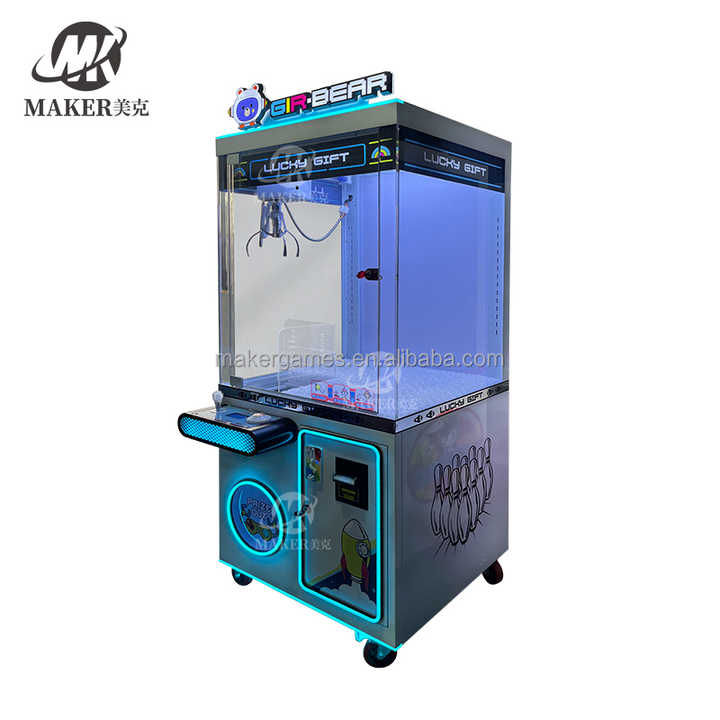 Wholesale Custom Coin Operated Toy Vending Arcade Claw Crane Machine Cheap Bill Operation Doll Claw Machine  for Mall
